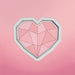 Geometrical Heart Cookie Cutter - The Cookie Countess