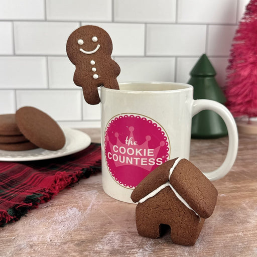 Gingerbread Man Mug Hugger Cookie Cutter - The Cookie Countess