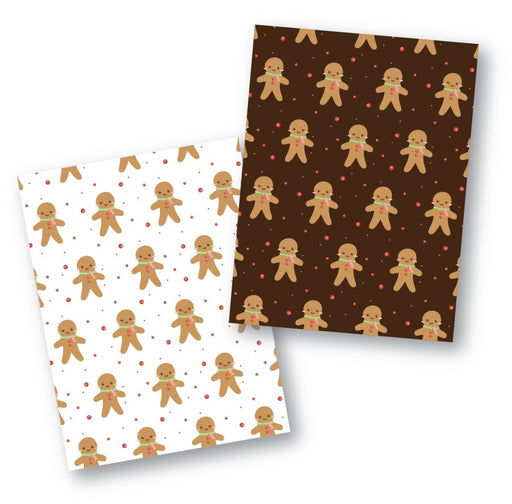 Gingerbread Men Cookie Backer - Food Safe, Double Sided 3.75" x 5" - The Cookie Countess