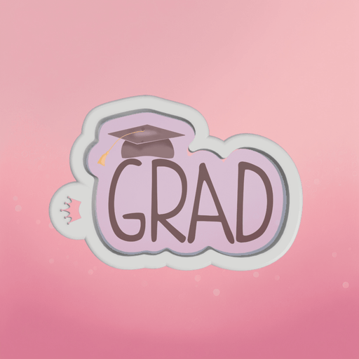 Grad with Cap Cookie Cutter - The Cookie Countess