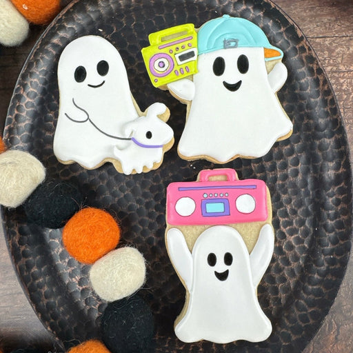 Groovy Ghost Cookie Cutter - The Cookie Countess
