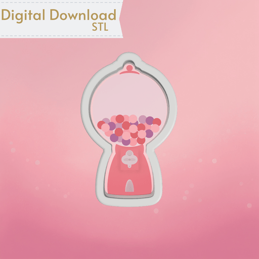 Gumball Machine Cookie Cutter STL - The Cookie Countess
