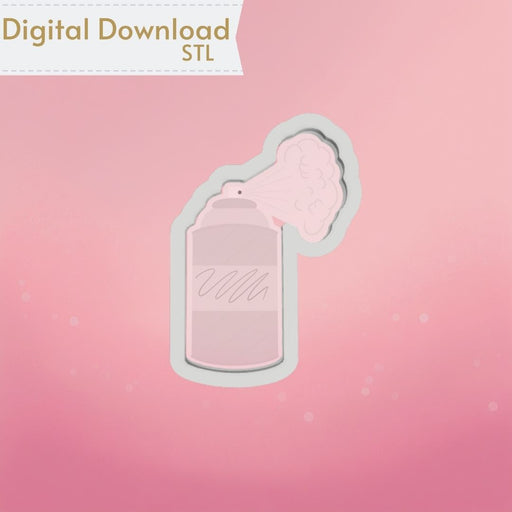 Hairspray Bottle Cookie Cutter STL - The Cookie Countess