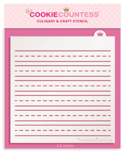 Handwriting Practice Paper Stencil - The Cookie Countess