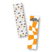 Happy Halloween and Wavy Checkerboard Cookie Backer - Food Safe, Double Sided 2" x 7.5" - The Cookie Countess