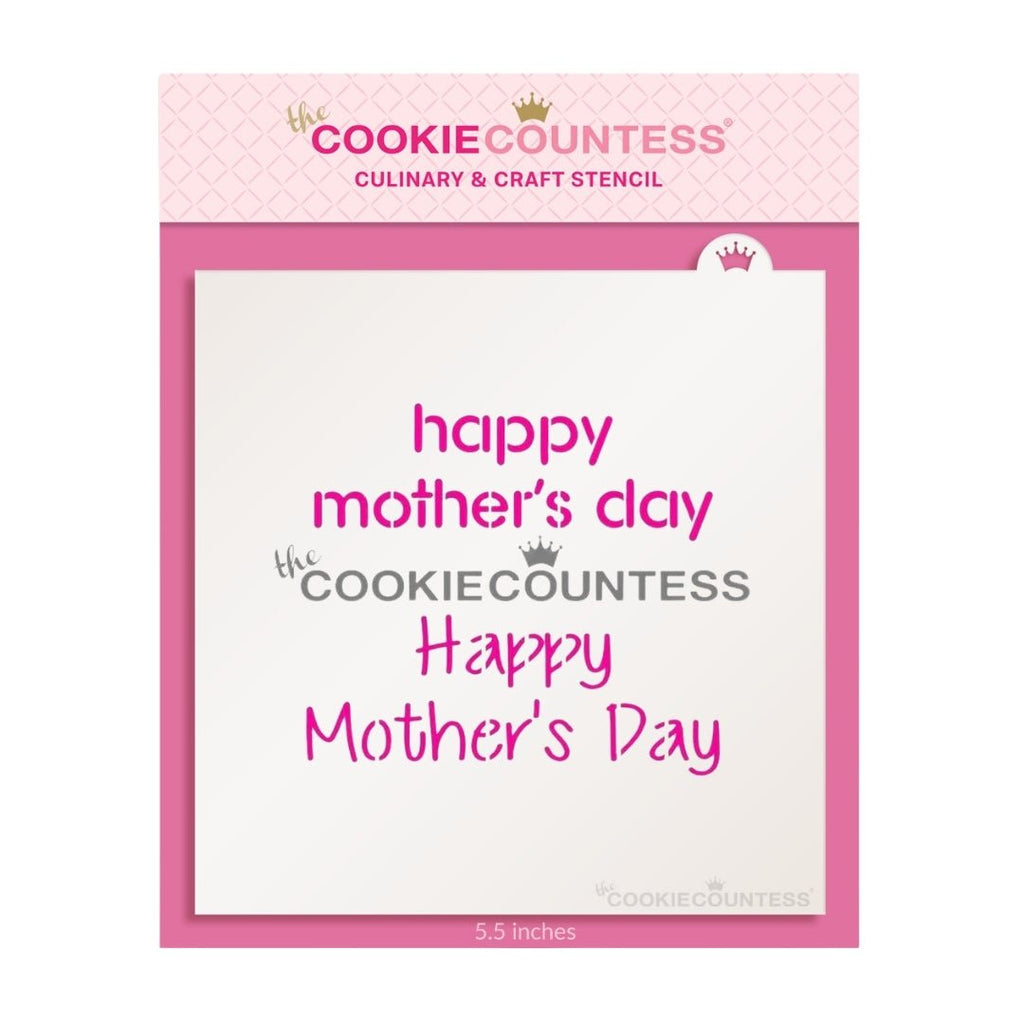 Stencils: Mother's Day — The Cookie Countess