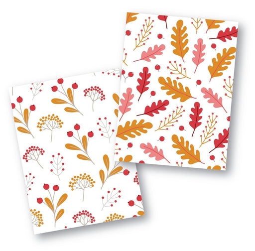 Harvest Leaves Cookie Backer - Food Safe, Double Sided 3.75" x 5" - The Cookie Countess