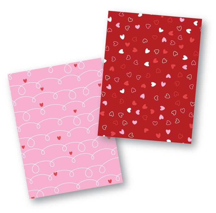 Heart Patterns Cookie Backer - Food Safe, Double Sided 3.75