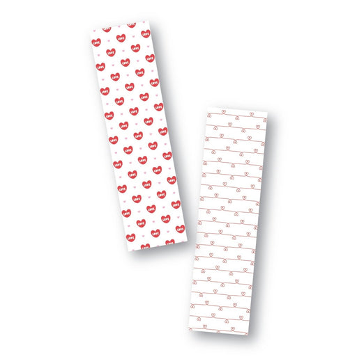 Heart Strings Cookie Backer - Food Safe, Double Sided 2" x 7.5" - The Cookie Countess