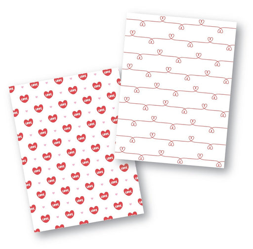 Heart Strings Cookie Backer - Food Safe, Double Sided 3.75" x 5" - The Cookie Countess