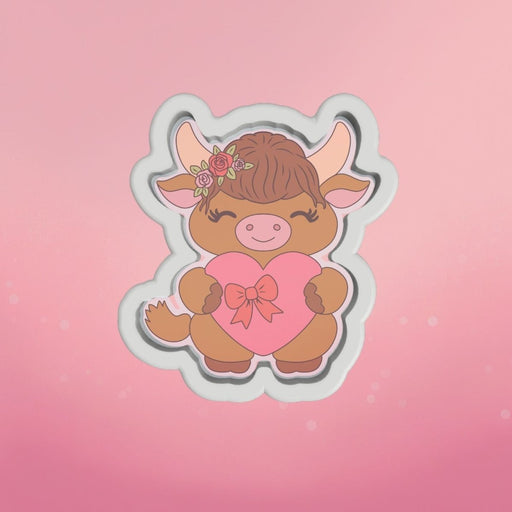 Highland Cow Cookie Cutter - The Cookie Countess