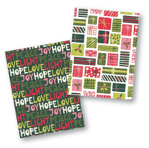 Holiday Sayings and Presents Cookie Backer - Food Safe, Double Sided 3.75" x 5" - The Cookie Countess