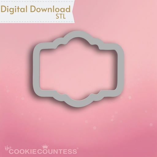 Hope Plaque Cookie Cutter STL - The Cookie Countess