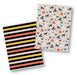 Horizontal Stripes and Halloween Pattern Cookie Backer - Food Safe, Double Sided 3.75" x 5" - The Cookie Countess