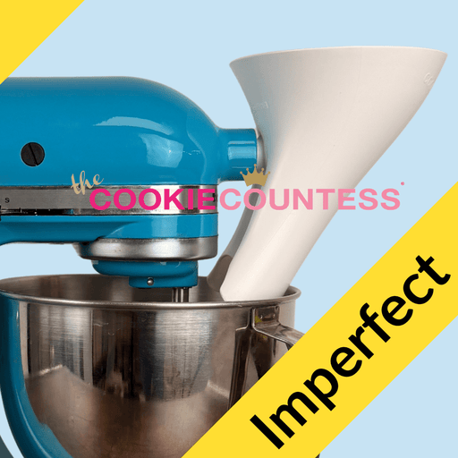 IMPERFECT Countess Flour Funnel™ - Stand Mixer Attachment - The Cookie Countess