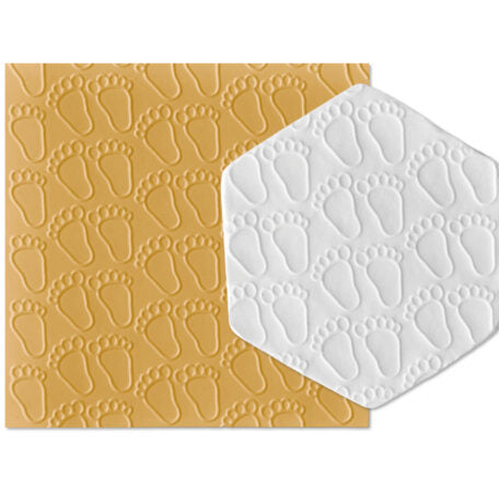 Intricut Edibles Parchment Paper Parchment Texture Sheets - Baby Feet
