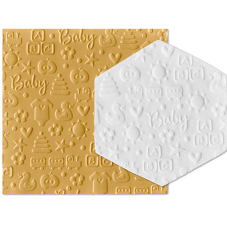 Intricut Edibles Parchment Paper Parchment Texture Sheets - Baby Icons 01