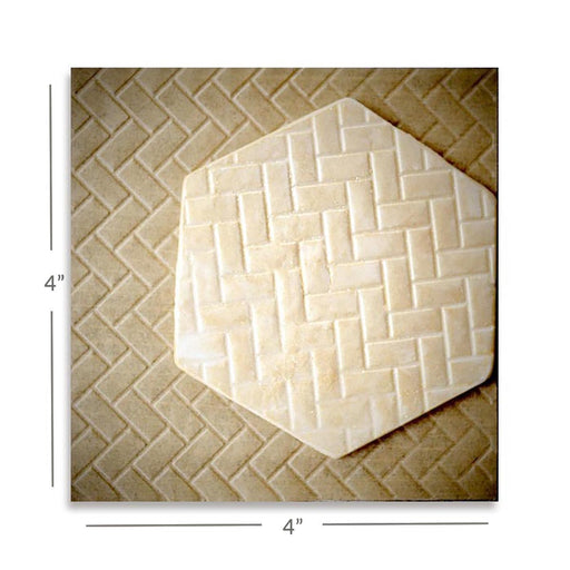 Intricut Edibles Parchment Paper Parchment Texture Sheets - Bricks Herringbone