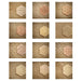 Intricut Edibles Parchment Paper Parchment Texture Sheets - Combo Set of 12 Sheets