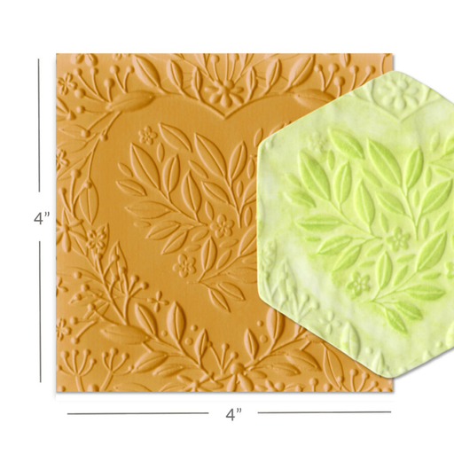 Intricut Edibles Parchment Paper Parchment Texture Sheets - Heart Wreath