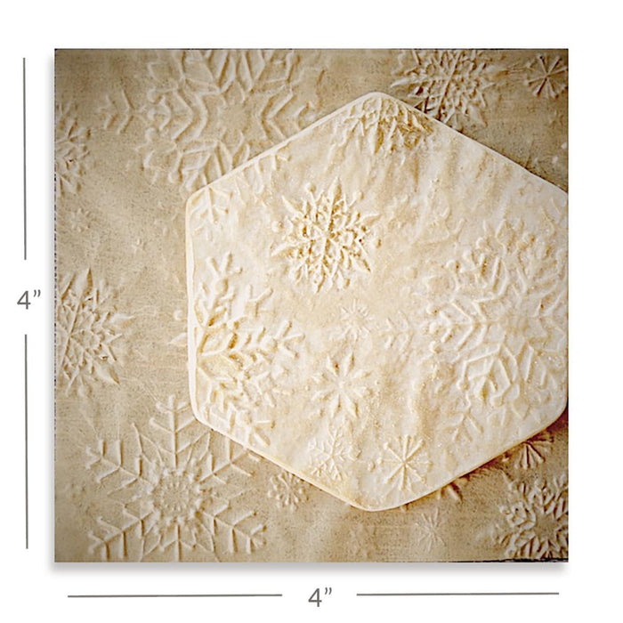 Intricut Edibles Parchment Paper Parchment Texture Sheets - Snowflakes