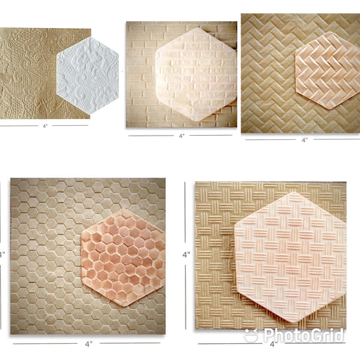 Intricut Edibles Parchment Paper Textures Bundle of  Parchment Embossed Paper (5 pack)