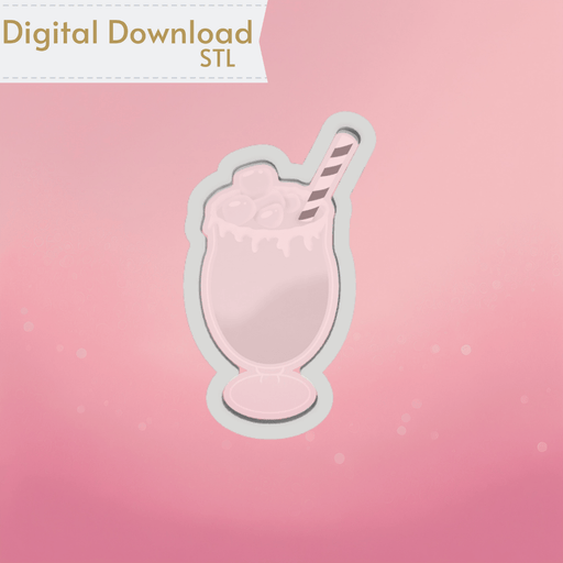 Jack Frost Cocktail Cookie Cutter STL - The Cookie Countess