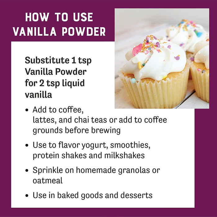 Judee's Flavor Natural Vanilla Powder for Baking 5oz