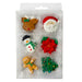 Large Christmas Royal Icing toppers (12 pc) - The Cookie Countess