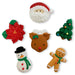 Large Christmas Royal Icing toppers (12 pc) - The Cookie Countess