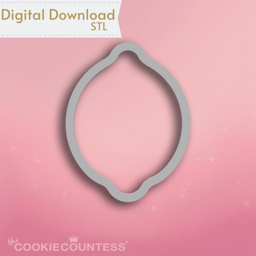 Lemon Cookie Cutter STL - The Cookie Countess