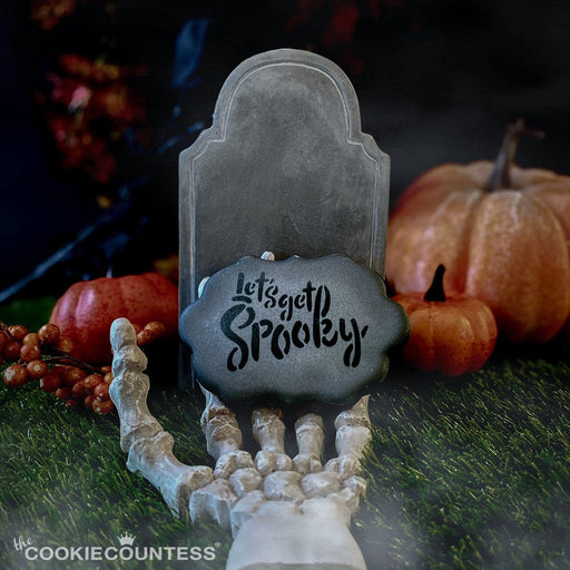 Let's Get Spooky Stencil - The Cookie Countess