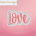 Loopty Love Plaque Cookie Cutter STL - The Cookie Countess