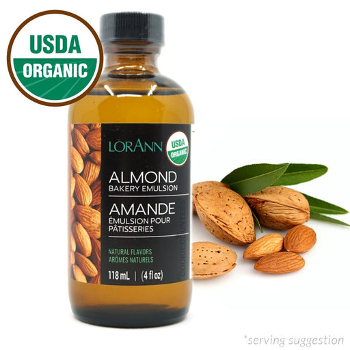 LorAnn Flavor Organic Almond Bakery Emulsion 4 oz.