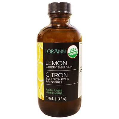 LorAnn Flavor Organic Lemon Bakery Emulsion 4 oz.