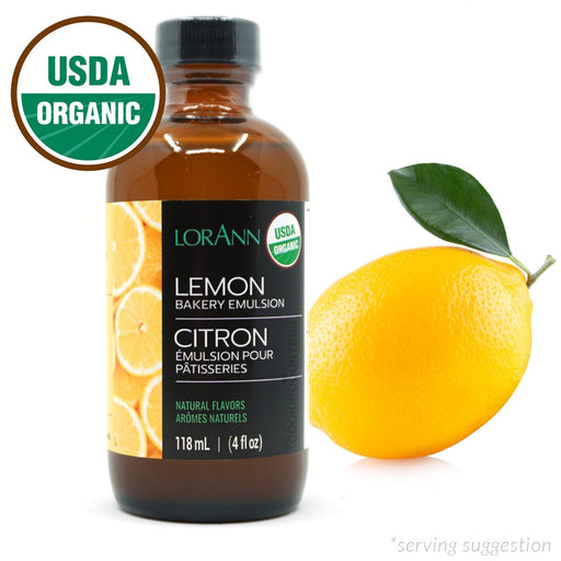 LorAnn Flavor Organic Lemon Bakery Emulsion 4 oz.