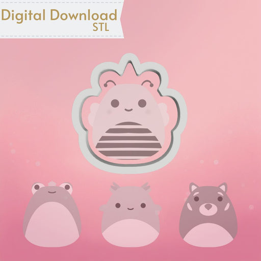 Marshmallow Plushies Cookie Cutter STL - The Cookie Countess