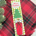 Merry Christmas and Plaid Cookie Backer - Food Safe, Double Sided 2" x 7.5" - The Cookie Countess
