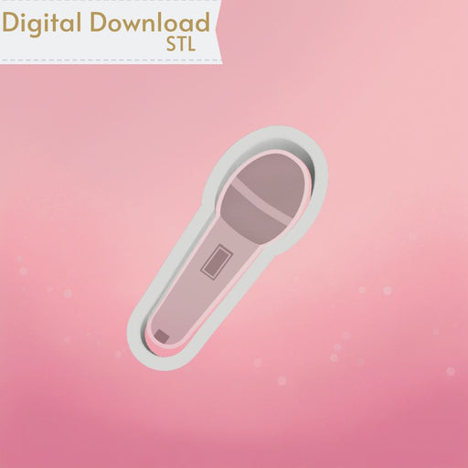 Microphone Cookie Cutter STL - The Cookie Countess