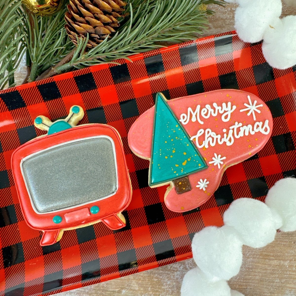 Mid Century TV Cookie Cutter - The Cookie Countess