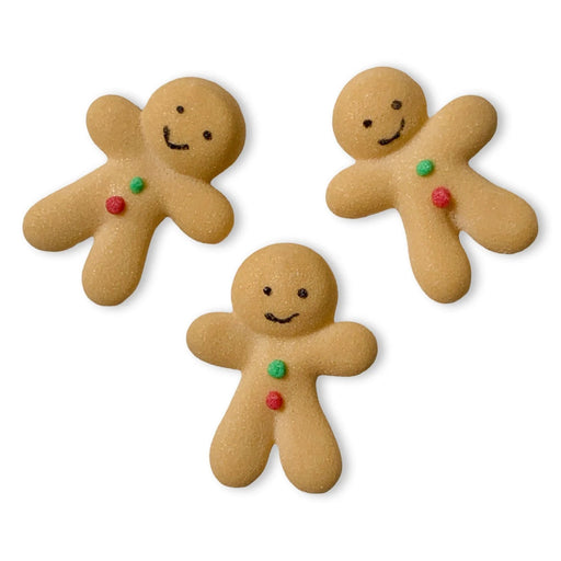 Mini Gingerbread Boys Royal Icing Decorations (30pc) - The Cookie Countess