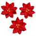 Mini Poinsettia Royal Icing Decorations ( 30pc) - The Cookie Countess