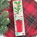 Mistletoe and Bows Cookie Backer - Food Safe, Food Safe, Double Sided 2" x 7.5" - The Cookie Countess