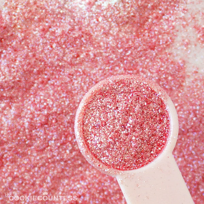 Dark Red Edible Glitter with NO Artificial Color — The Cookie Countess
