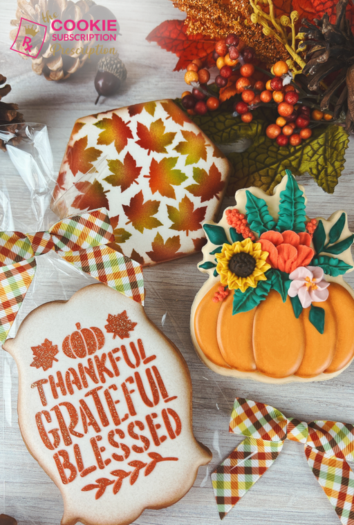 October 2024 Subscription Box " oh my Gourd" - The Cookie Countess