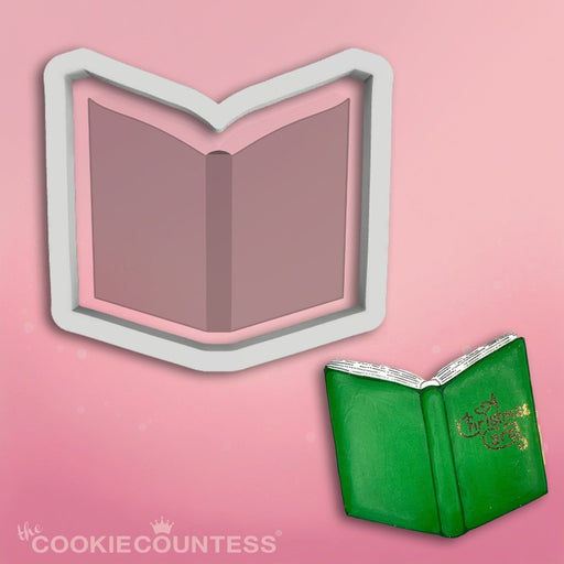 Open Book Cookie Cutter STL - The Cookie Countess