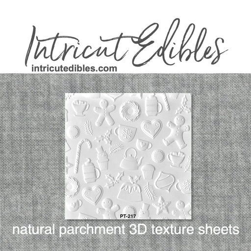 Parchment Texture Sheets - Christmas Baking - The Cookie Countess