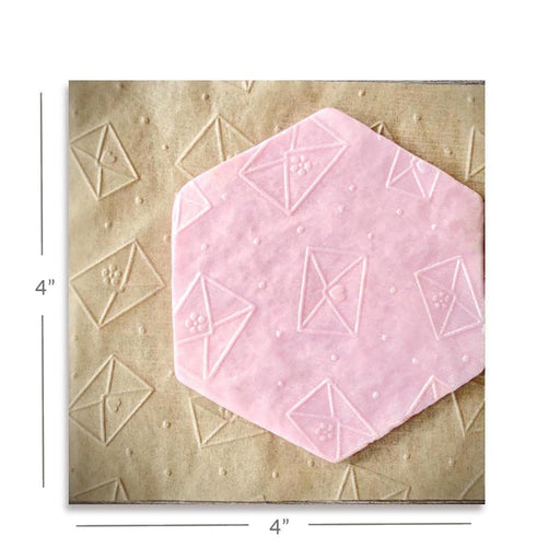 Parchment Texture Sheets - Heart Envelopes - The Cookie Countess