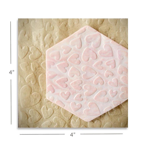 Parchment Texture Sheets - Hearts Random - The Cookie Countess