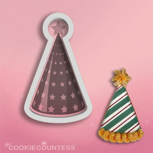Party Hat 1 Cookie Cutter STL - The Cookie Countess